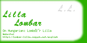 lilla lombar business card